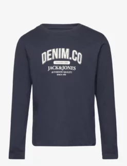 Jack & Jones JJEJEANS TEE LS O-NECK NOOS 22/23 JNR - NAVY BLAZER