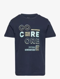 Jack & Jones JCOBOOSTER TEE SS CREW NECK MAY 22 JNR - NAVY BLAZER