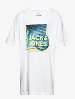 Jack & Jones JCOBOOSTER TEE SS CREW NECK JUN 22 JNR - WHITE