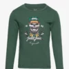 Jack & Jones JORCAPTAIN TEE LS CREW NECK SN JNR - TREKKING GREEN