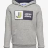 Jack & Jones JCOLOGAN SWEAT HOOD AW22 SN JNR - LIGHT GREY MELANGE -Jack & Jones Myynti jjj12216954 clightgreymelange v179085newlgm