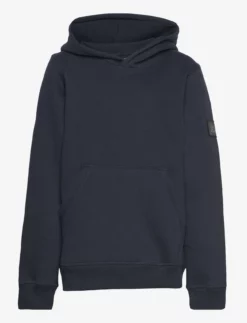 Jack & Jones JCOCLASSIC WAFFLE SWEAT HOOD SN JNR - NAVY BLAZER