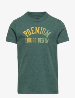 Jack & Jones JWHBLUFELIX TEE CREWNECK SS JNR - BISTRO GREEN