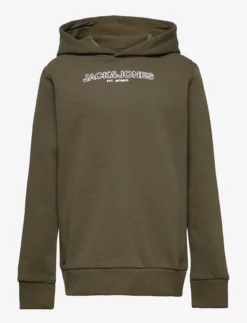 Jack & Jones JWHBANK SWEAT HOOD JNR - FOREST NIGHT