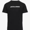 Jack & Jones JWHCURVED CHEST TEE SS O-NECK JNR - BLACK