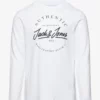 Jack & Jones JWHARTHUR CHEST TEE LS CREW NECK JNR - WHITE -Jack & Jones Myynti jjj12218637 cwhite v178074large
