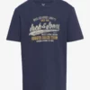 Jack & Jones JPRBLUBOOSTER SS TEE CREW NECK JNR - NAVY BLAZER