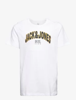 Jack & Jones JORCIRCLE TEE SS CREW NECK FST JNR - BRIGHT WHITE