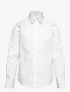 Jack & Jones JJJOE SHIRT LS PLAIN JNR - WHITE