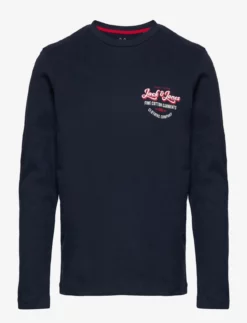Jack & Jones JJANDY TEE LS CREW NECK JNR - NAVY BLAZER