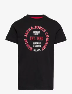 Jack & Jones JJANDY TEE SS CREW NECK JNR - BLACK
