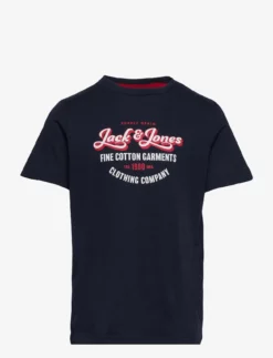 Jack & Jones JJANDY TEE SS CREW NECK JNR - NAVY BLAZER