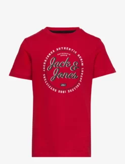 Jack & Jones JJANDY TEE SS CREW NECK JNR - TRUE RED