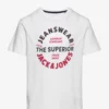 Jack & Jones JJANDY TEE SS CREW NECK JNR - WHITE -Jack & Jones Myynti jjj12224087 cwhite v178074bigscale