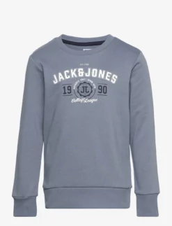 Jack & Jones JJANDY SWEAT CREW NECK JNR - FLINT STONE
