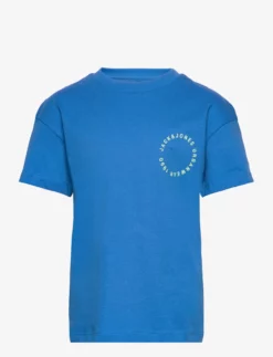 Jack & Jones JJSUNSET TEE SS CREW NECK JNR - FRENCH BLUE