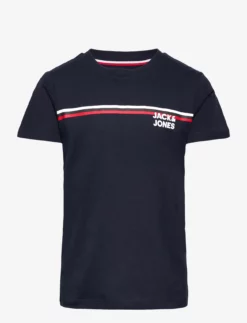 Jack & Jones JJATLAS TEE SS CREW NECK JNR - NAVY BLAZER