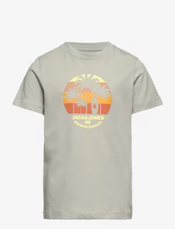 Jack & Jones JJSUMMER COOL TEE SS CREW NECK JNR - WROUGHT IRON