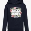 Jack & Jones JJBECS SHAPE SWEAT HOOD JNR - NAVY BLAZER -Jack & Jones Myynti jjj12225826 cnavyblazer v175876