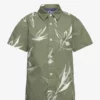 Jack & Jones JORCRAYON AOP SHIRT SS JNR - OIL GREEN -Jack & Jones Myynti jjj12230113 coilgreen v176250