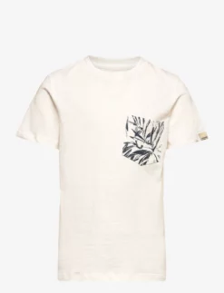 Jack & Jones JORCRAYON POCKET TEE SS CREW NECK JNR - CLOUD DANCER