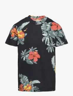 Jack & Jones JORFLORES AOP TEE SS CREW NECK JNR - TAP SHOE