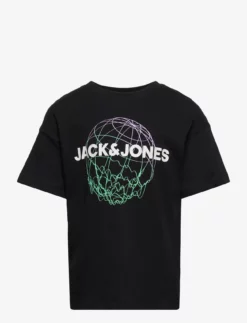 Jack & Jones JCODIGITALI TEE SS CREW NECK JNR - BLACK