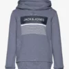 Jack & Jones JJTRAVIS SWEAT HOOD JNR - FLINT STONE -Jack & Jones Myynti jjj12233500 cflintstone v175828