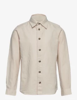 Jack & Jones JCOWATER SUMMER SHIRT L/S JNR - MOONBEAM